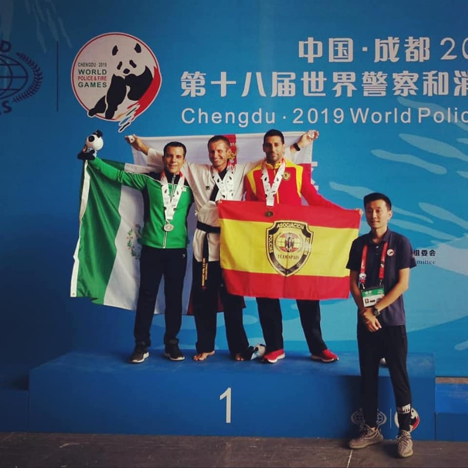 Alberto Sierra, Bronze Medal World Police and Fire Games, Chengdu, China 2019