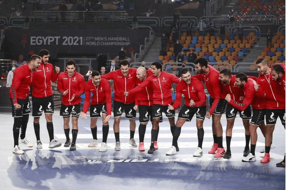 The team of Egypt at the Game with Chile