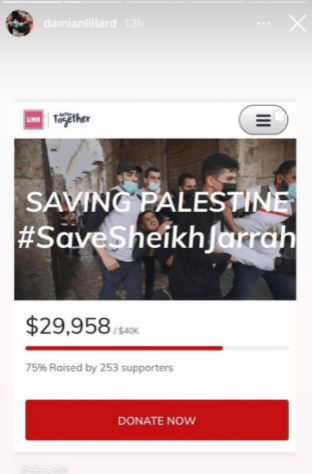 Damian Lillard saving Palestine