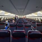 Aircraft, almost free of passengers